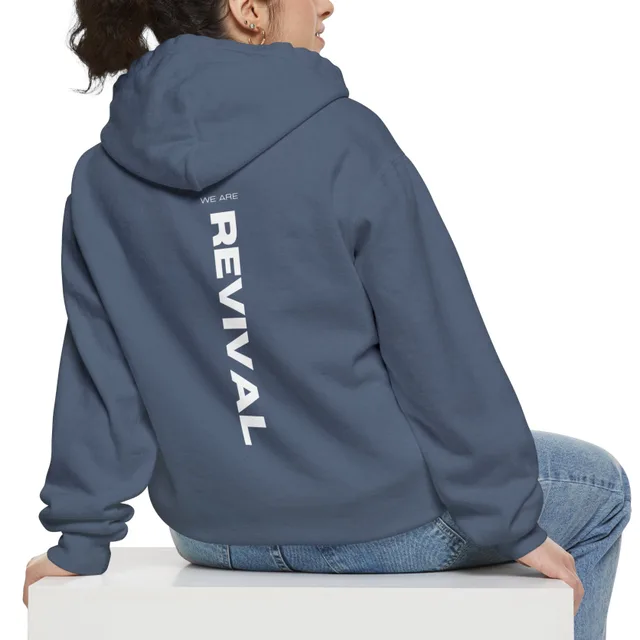 European And American Letter Printing Cartoon Hooded Sweatshirt Denim Blue - Shop at LoveMi