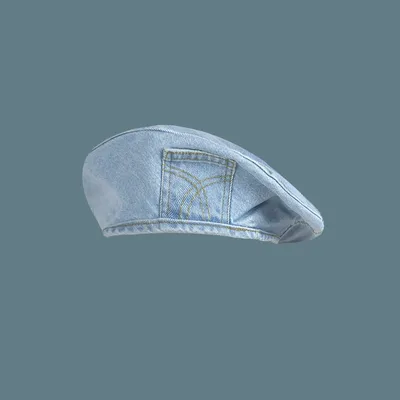 Washed Old Berets Are Versatile Light Blue - Shop at LoveMi