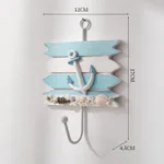 Set Of Four Iron Anchor Hooks