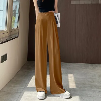 Summer New Wide leg Pants For Women Pumpkin - Shop at LoveMi