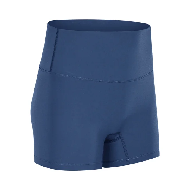 Women's Fashion Double sided Sanding Training Running Exercise Shorts Denim Blue - Shop at LoveMi