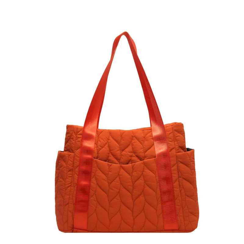 Women's Fashion All matching Commuter Shoulder Tote Orange - Shop at LoveMi