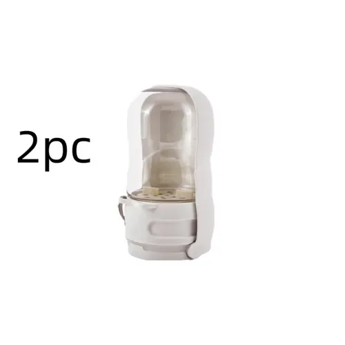 New Pet Outdoor Tableware Folding Portable Dog Drinking Cup Split type Dog Food Integrated Water Fountain Pet Products Small Size White - Shop at LoveMi