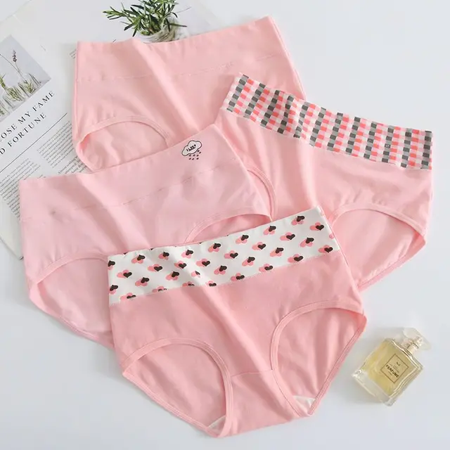 Girls' Cotton Briefs High Waist Shorts For Older Girls 4 Pack Checkered Clouds - Shop at LoveMi