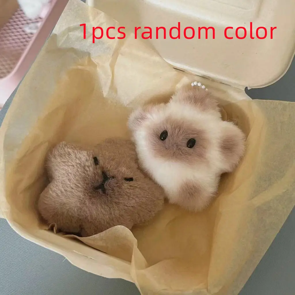 Backpack Plush Hang Decorations Keychain - Random Color
