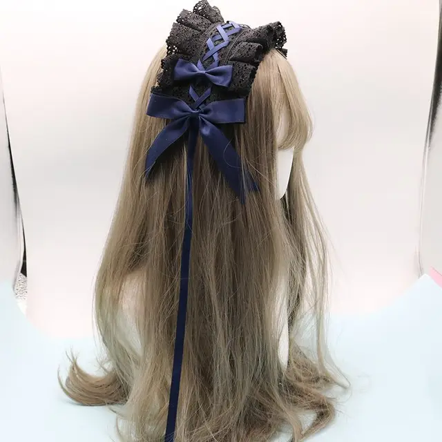 Headband Headwear Can Be Used As A Humanoid Puppet, Xin Persian Capan Independent Black Dark Blue - Shop at LoveMi
