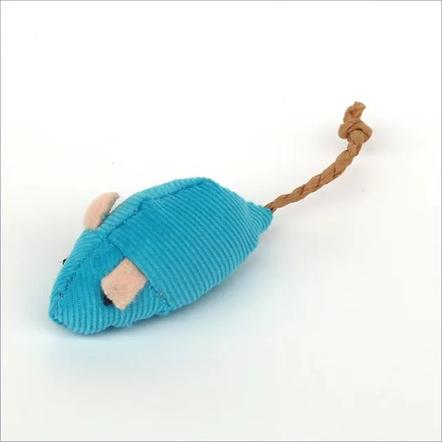 Cat Toy Simulation Little Mouse Self happiness Mint Toy Scratch resistant Plush Pet Supplies Blue Pink - Shop at LoveMi