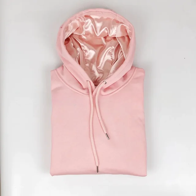 Autumn And Winter New Solid Color Pullover Round Neck Long Sleeves Casual Loose Sweatshirt Pink - Shop at LoveMi
