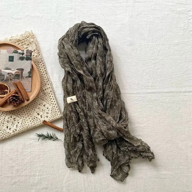 Artistic Retro Soft Small Floral Vintage Cotton And Linen Scarf For Women Sku23 Rose Card - Shop at LoveMi