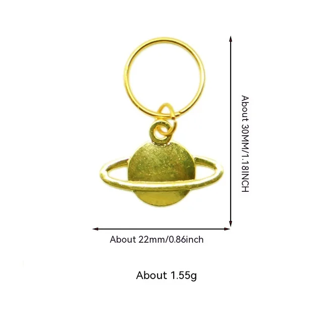 Hair Ring XINGX Lightning Shell Small Pendant Hairware Planet - Shop at LoveMi