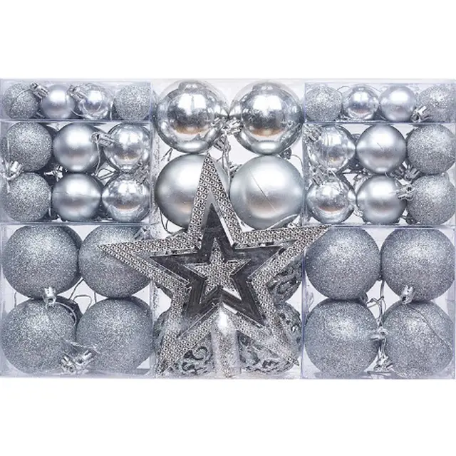 Home Fashion Christmas Decorations Suit Silver - Shop at LoveMi