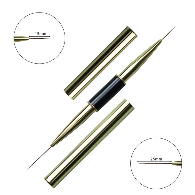 Double ended Nail Art Stripes Line Liner DIY Brush Typee - Shop at LoveMi