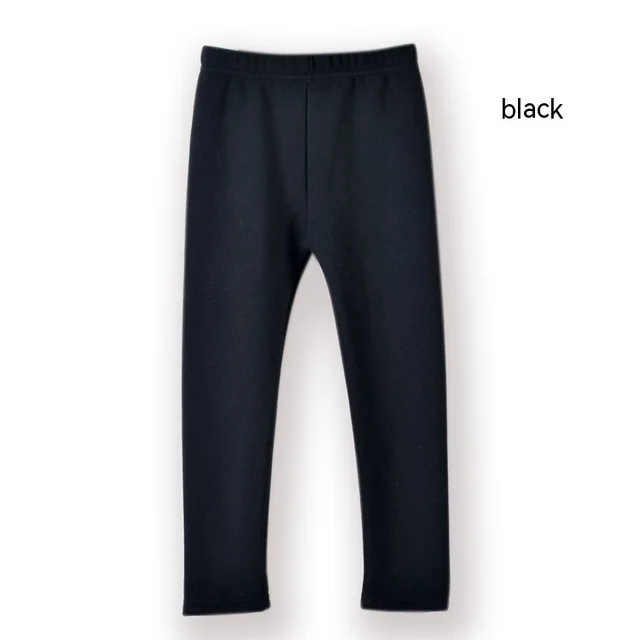 FallWinter Hot selling Girls' Leggings Fleece lined Warm Cropped Pants Black - Shop at LoveMi