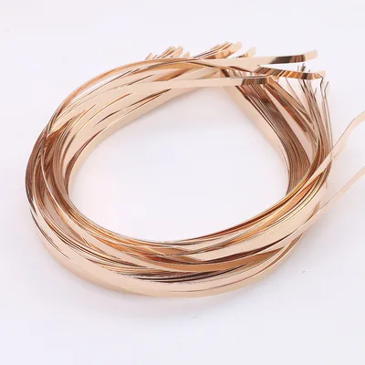 Metal Headband Diy Accessories Hairpin For Hair Washing 5Mm Golden Headband - Shop at LoveMi