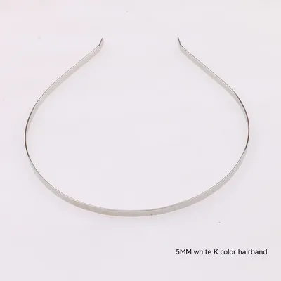 Metal Headband Diy Accessories Hairpin For Hair Washing 5Mm Silver Headband - Shop at LoveMi