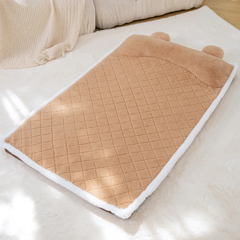 Removable And Washable Four Seasons Universal Pet Bed - Brown