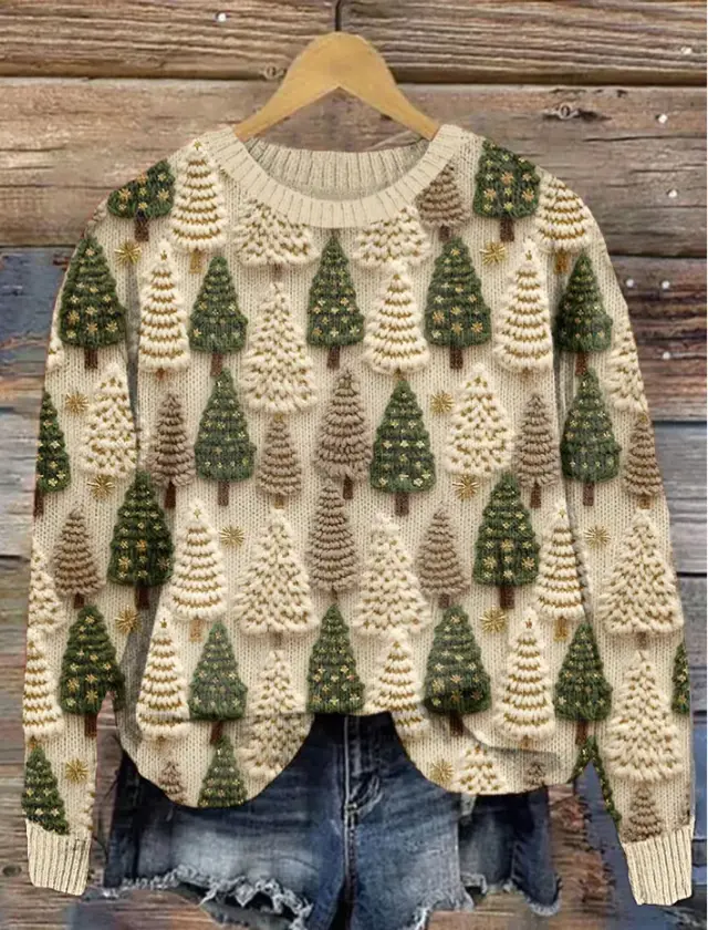 Autumn And Winter Ladies Funny Print Christmas Holiday Casual Sweatshirt W309 - Shop at LoveMi