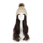 Beige Hat Dark Brown