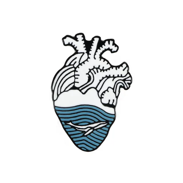 Fashion Simple Cartoon Alloy Badge Brooch Water - Shop at LoveMi