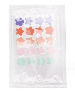 Colored Loving Heart Facial Hydrocolloid Acne Patch - 20 Flowers Xingx