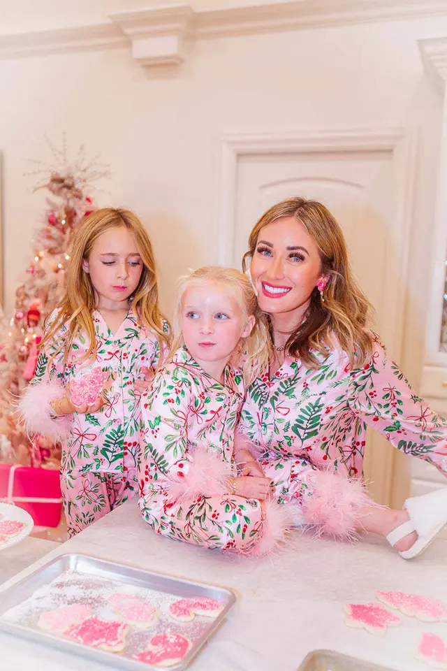 Women's Parent child Wear Printing Suit Homewear Pink Parent Child - Shop at LoveMi