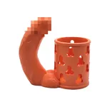 Creative Design Resin Craft Big Bird Set Beer Mug Sleeve - Orange - View 1