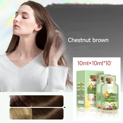 Minimalist Household Plant Bubble Hair Dye Chestnut Brown - Shop at LoveMi