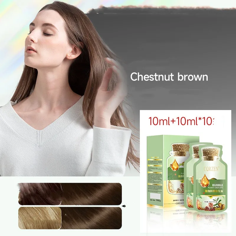 Minimalist Household Plant Bubble Hair Dye Chestnut Brown - Shop at LoveMi