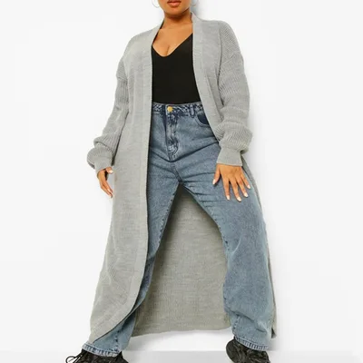 Autumn And Winter Women's Solid Color Sweater Gray - Shop at LoveMi