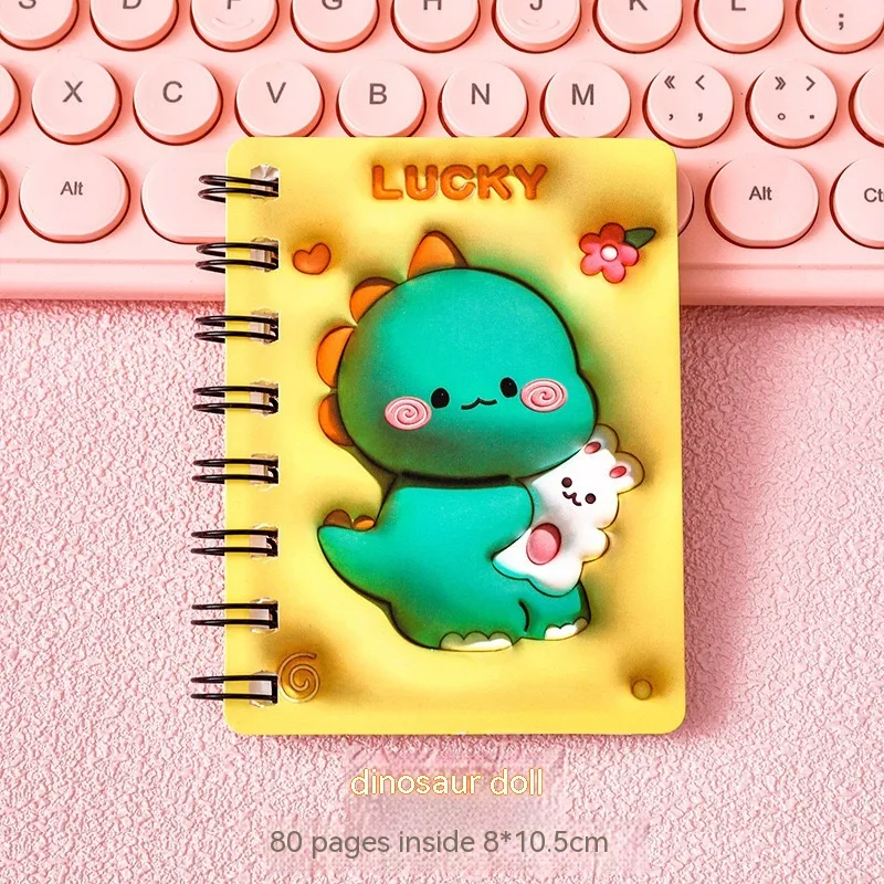 Fashion Stereograph Mini Pocket Notepad Dinosaur Doll - Shop at LoveMi