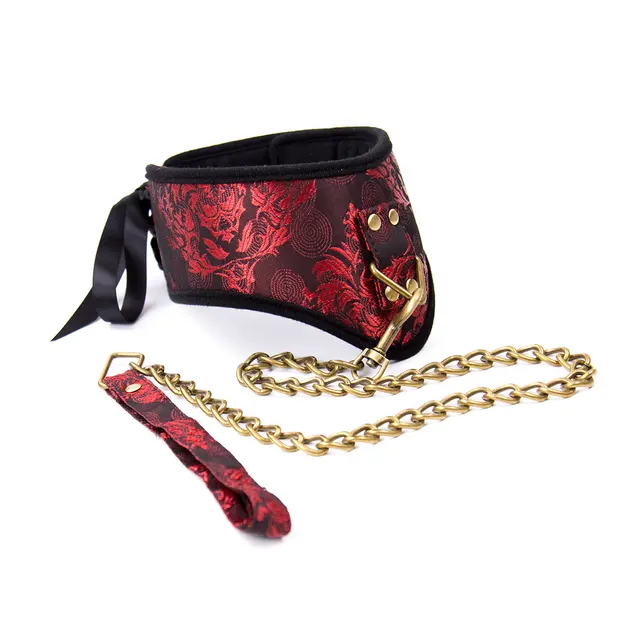 Handcuffs Retro Embroidery Footcuff Sexy Toys Collar - Shop at LoveMi