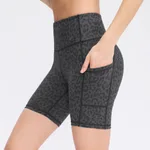 Dark Gray Leopard Print