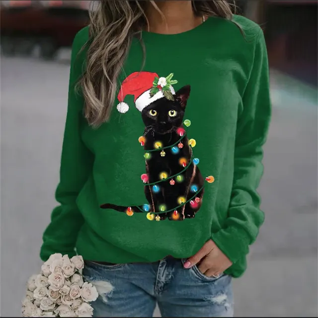 Christmas Women's Sweater 3D Digital Printing Cute Snowman Style 9 - Shop at LoveMi