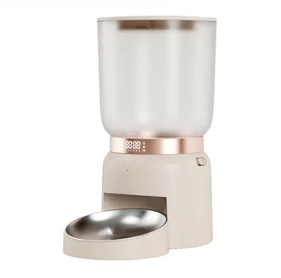 Automatic Pet Feeder Timing Quantitative Control Of Grain Production Time Hourglass Feeder Coffee - Shop at LoveMi