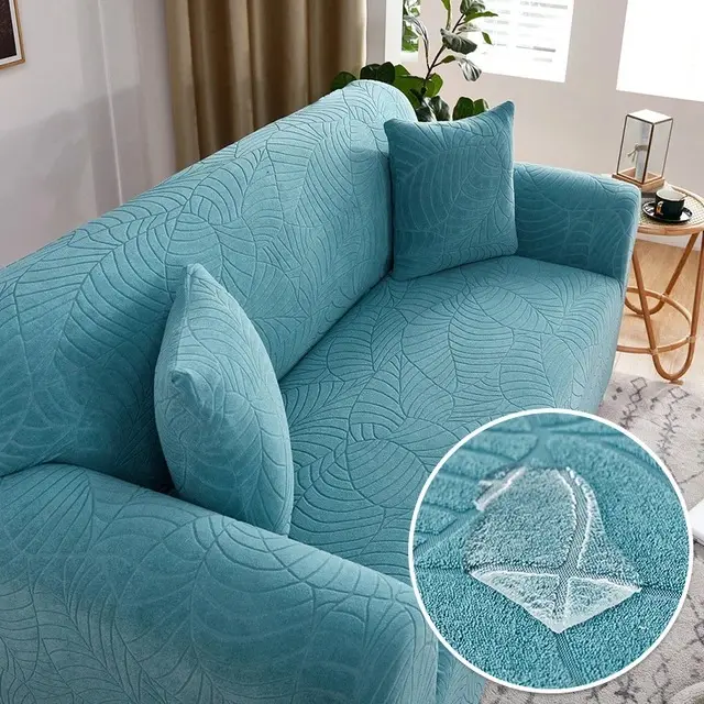 Sofa Cover Elastic All inclusive Single Double Slipcover Dust Lazy Slipcover Green Blue - Shop at LoveMi