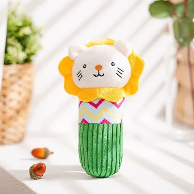 Dog Sounding Toy Bite resistant Molar Pet Training Item Lion Bite Stick Length 19Cm - Shop at LoveMi