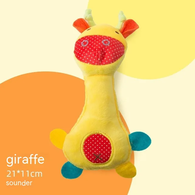 Dog Sounding Toy Bite resistant Molar Pet Training Item Yellow Giraffe - Shop at LoveMi