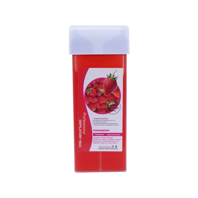 100g DEPILATORY Honey WAX Block WAX Strip DEPILATORY WAX Portable Test Roller Strawberry - Shop at LoveMi