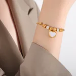 E464 Golden White Sea Shell