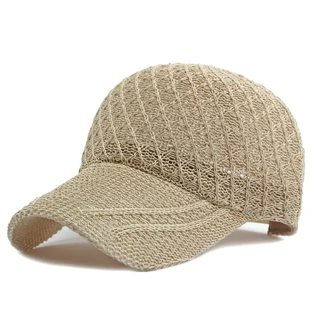 Women's Spring And Summer Outdoor Sun Protection Hollow Out Breathable Sun Hat Diamond Shape In Beige - Shop at LoveMi
