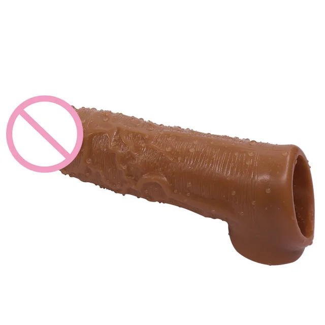 High Elastic TPE Flesh Color Men's Exotic Condom Supplies Toys Black Box Packaging - Shop at LoveMi