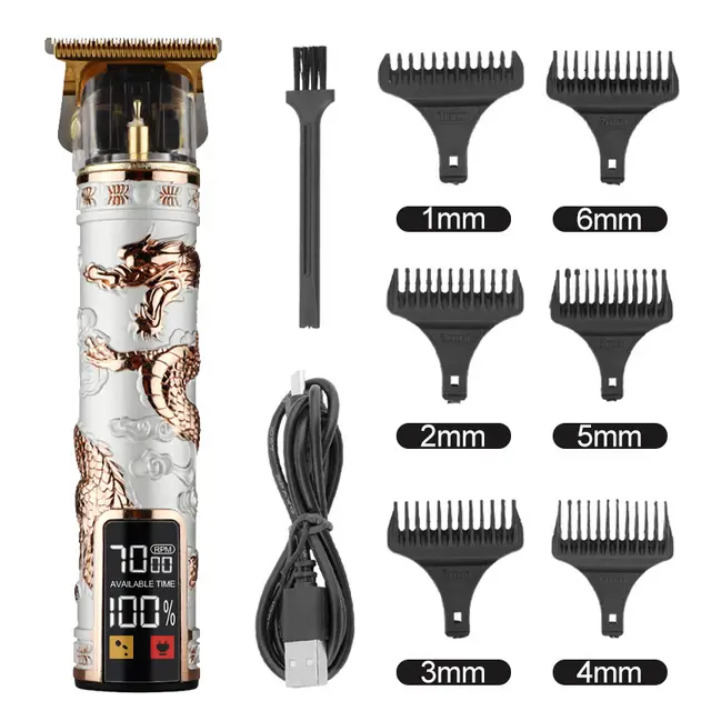Hair Clipper Electric Electrical Hair Cutter Retro Oil Head Engraving Platinum Xianglong - Shop at LoveMi