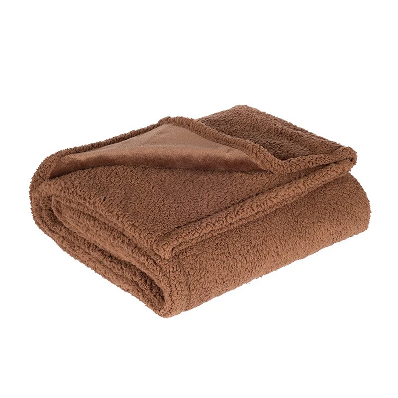 Water proof Blanket Flannel Comfortable Cotton Velvet Coffee - Shop at LoveMi