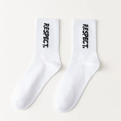 Tube Socks Black And White Checkerboard Sport Letters A7 - Shop at LoveMi