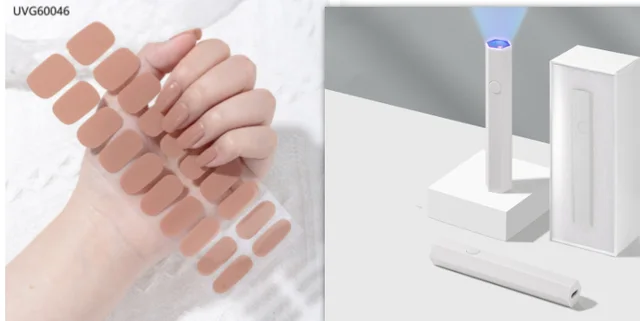 Blush Nail Stickers Uv Semi baked Gel Set45 - Shop at LoveMi