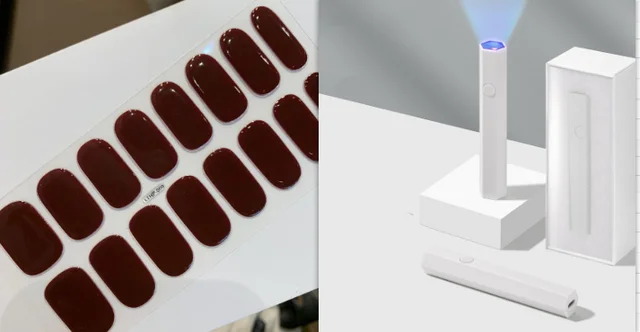 Blush Nail Stickers Uv Semi baked Gel Set65 - Shop at LoveMi