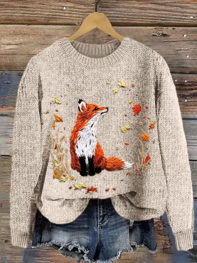 Casual Round Neck Sweater Couple's Tops Ddcz03 - Shop at LoveMi