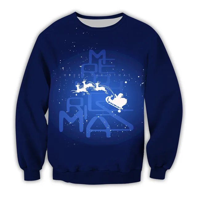 3D Digital Printing Christmas Hoodie Yq0335 - Shop at LoveMi