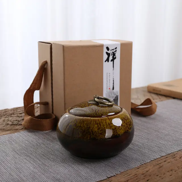 Small Ceramic Tea Pot Packing Boxes Kiln Baked Yellow - Shop at LoveMi