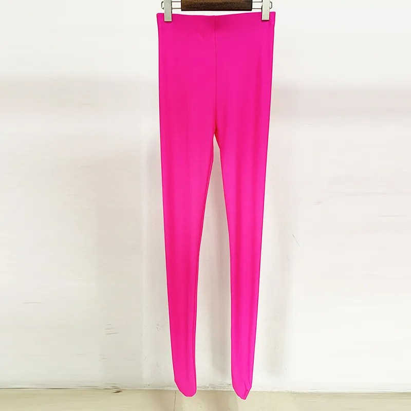 European And American Star Fashion Rose Pink Series Stretch Slim Fit Stockings Fluorescent Powder - Shop at LoveMi